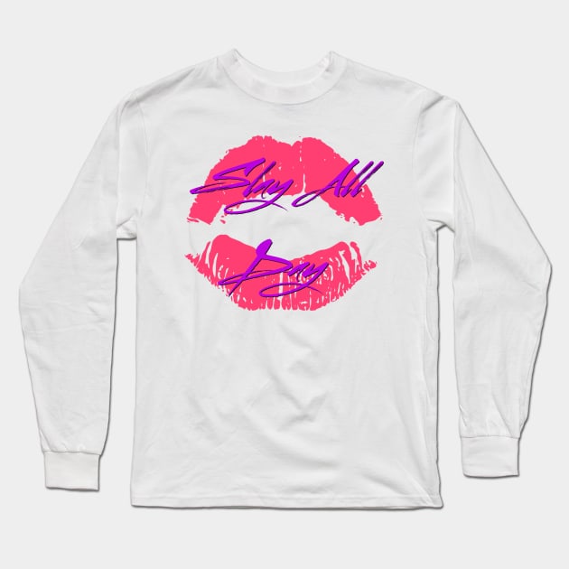 Slay All Day Lips Long Sleeve T-Shirt by Chrislon29